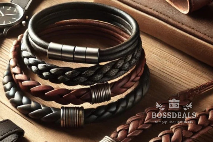 braided_leather_bracelet_for_men Collection hero image - BossDeals Online