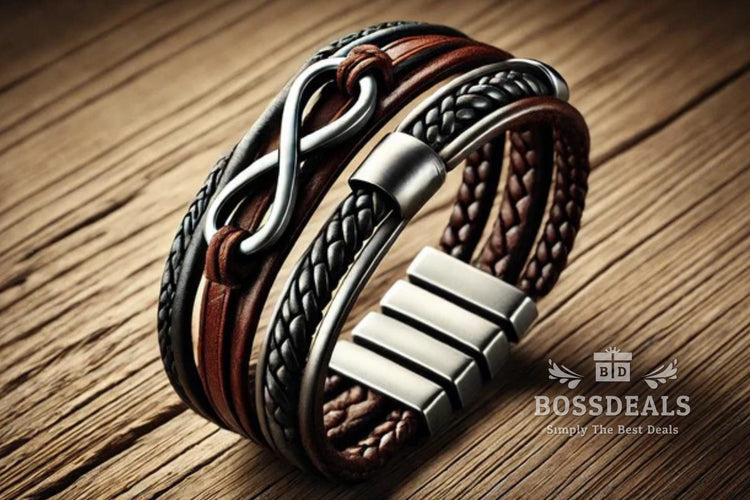 infinity_leather_bracelet_for_men Collection hero image - BossDeals Online