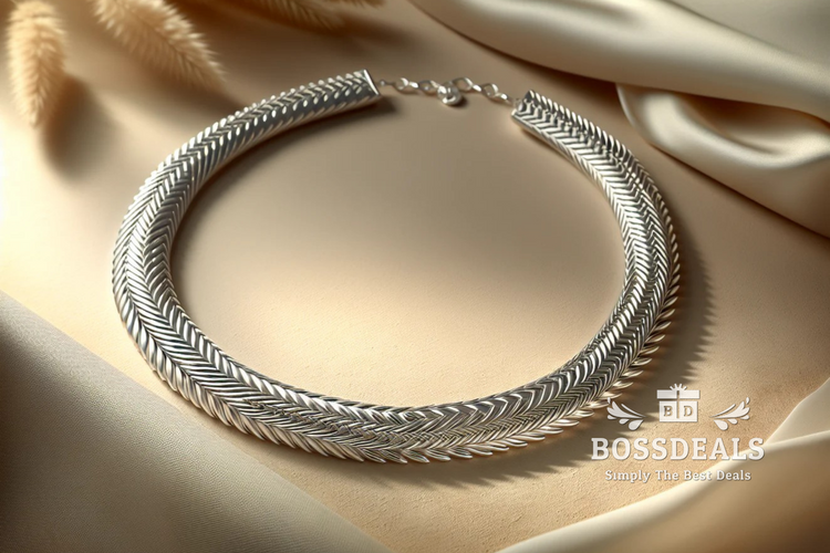 sterling_silver_herringbone_necklace Collection hero image - BossDeals Online