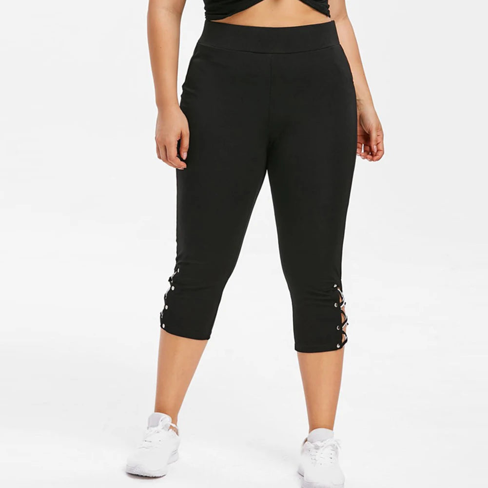 Women's High Waist Capri Leggings – Soft, Stretchy & Perfect Fit