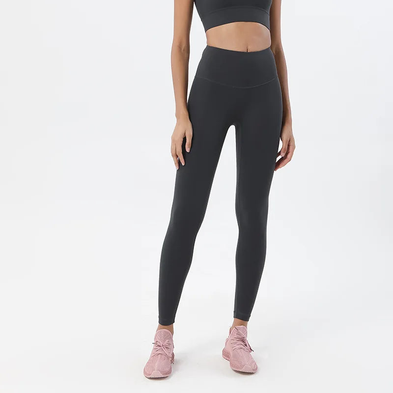 Women's High Waist Yoga Leggings with Breathable and Comfortable Fitness
