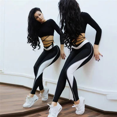 Heart Shape TikTok Viral Leggings for Women – High Waist Booty-Lifting Patchwork Pants