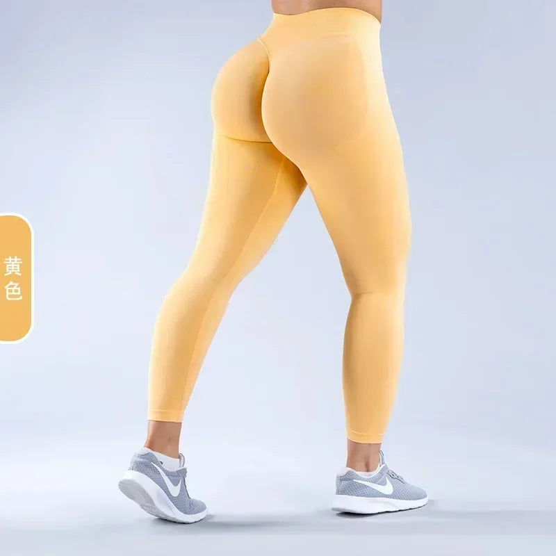 Women’s High-Waisted Seamless Scrunch Butt Leggings for Gym & Yoga