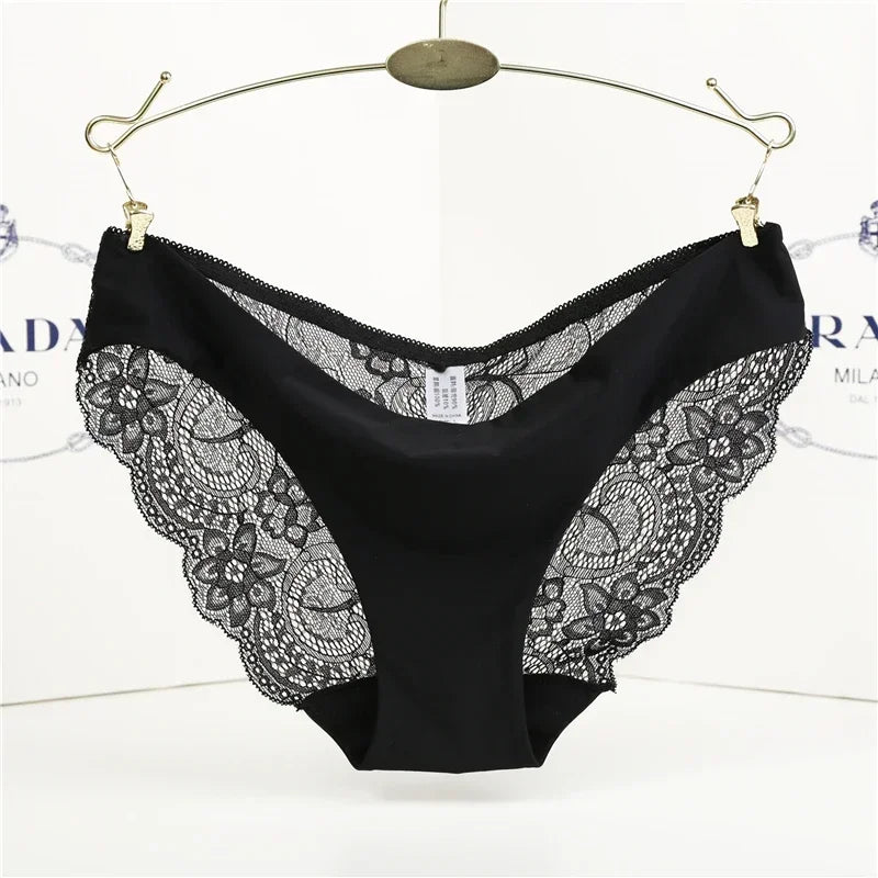 Women's Lace Panties Seamless Cotton Breathable Briefs
