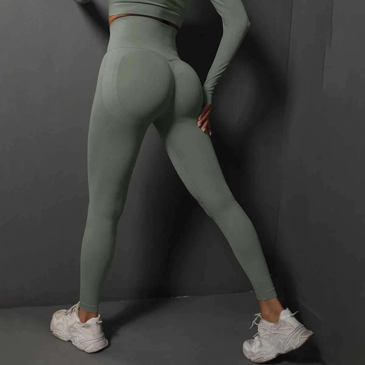 High Waist Butt Lifting Yoga Leggings for Women – Seamless, Tummy Control, Push Up, Squat-Proof Gym Pants