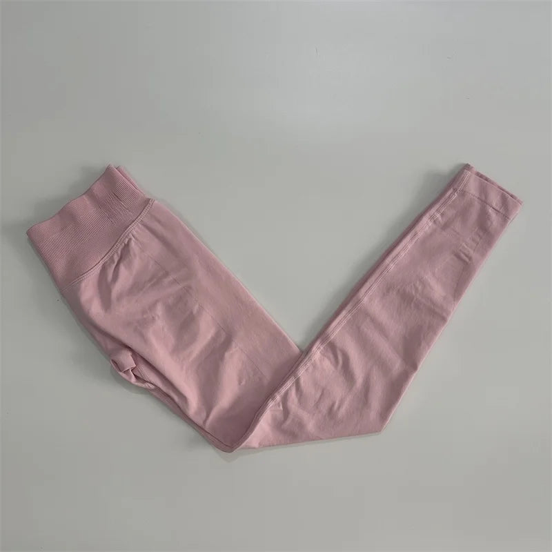 Scrunch Butt Leggings Women – Low Ribbed Waist Seamless Workout & Yoga Pants