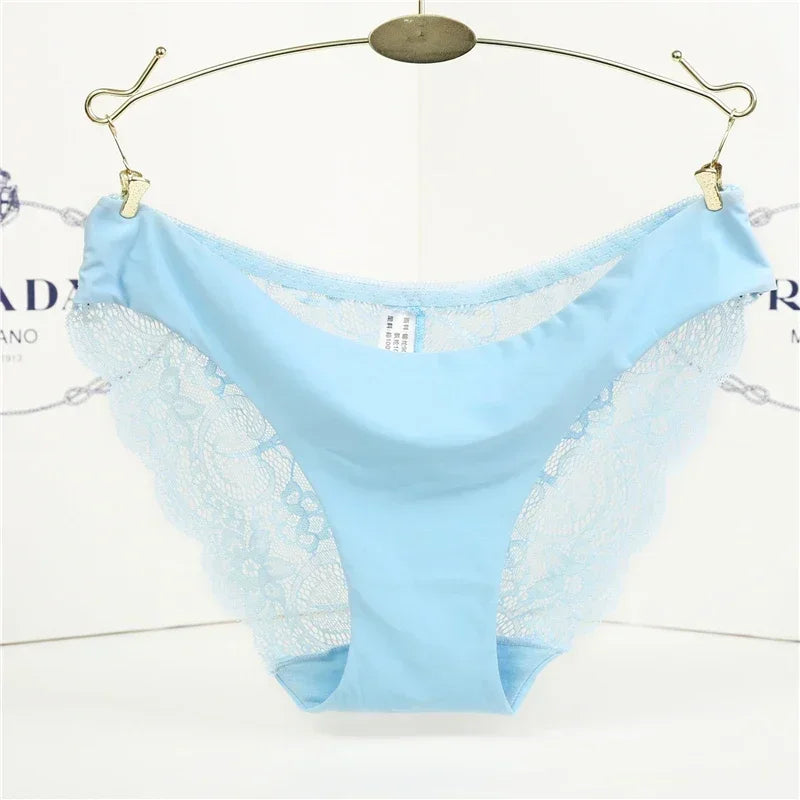 Women's Lace Panties Seamless Cotton Breathable Briefs