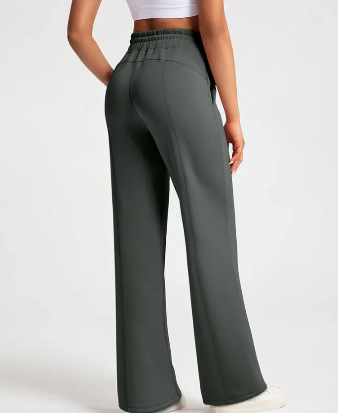 TikTok Viral High Waisted Loose Yoga Leggings – Sand Washed Modal Pants for Women