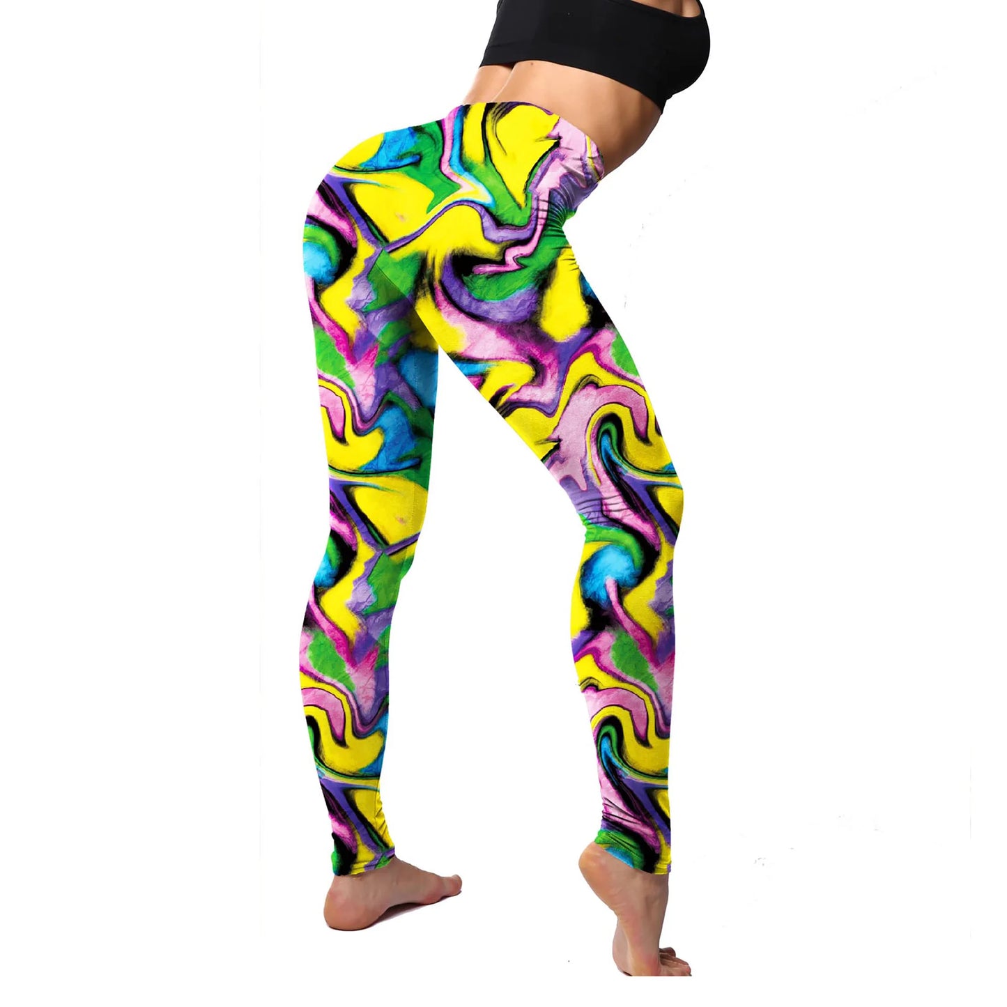 Stretchy Colorful TikTok Viral Leggings