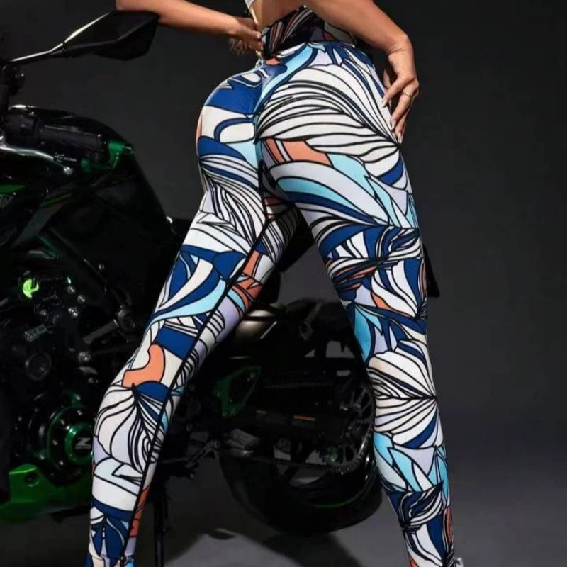 3D Print High Waist Anti Cellulite Leggings