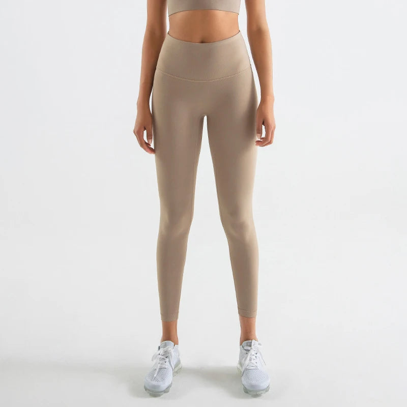 Women's High Waist Yoga Leggings with Breathable and Comfortable Fitness