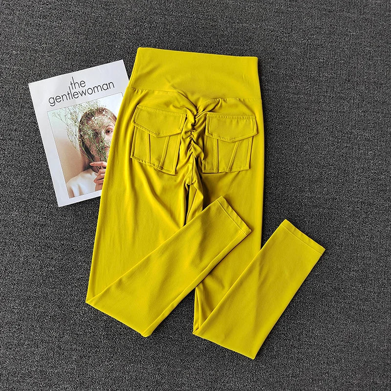 TikTok Viral Leggings with Back Pockets – High Waist, Booty Lifting and Stretchy