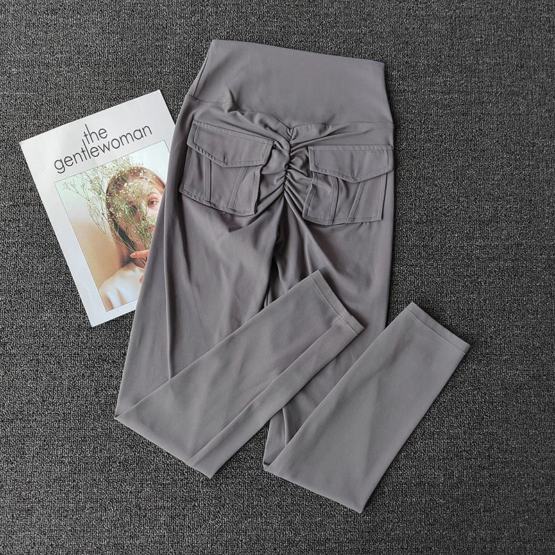 TikTok Viral Leggings with Back Pockets – High Waist, Booty Lifting and Stretchy