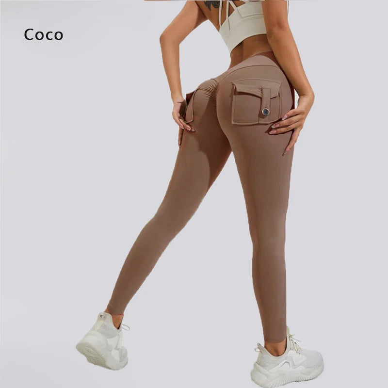 Butt Lifting Leggings with Pockets – High Waist, Tummy Control, Scrunch Fit for Women’s Gym, Yoga, and Fitness