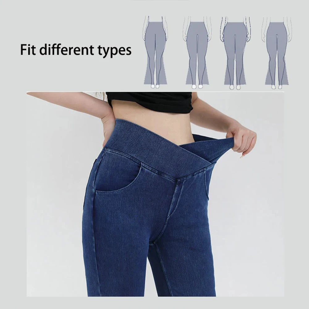 TikTok Viral Bell Bottom Leggings – High Waist Flare Activewear