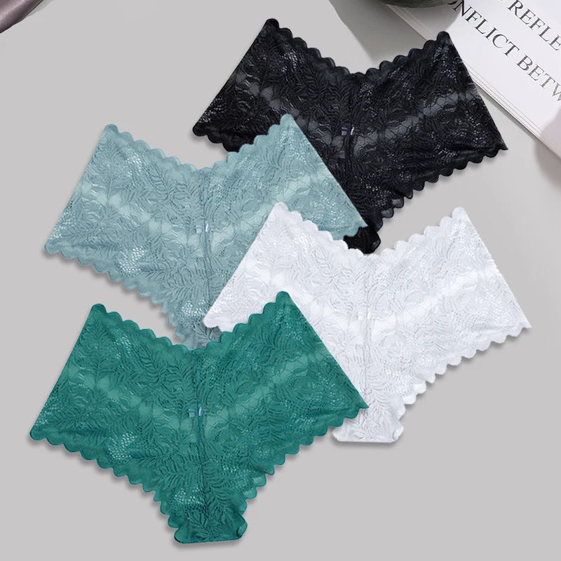 Sexy Lace Floral Boyshorts for Women - Comfortable & Breathable