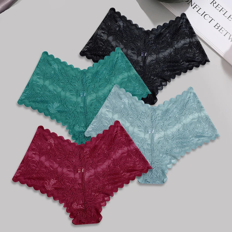 Sexy Lace Floral Boyshorts for Women - Comfortable & Breathable