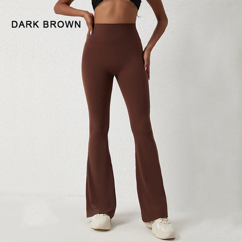 High Waist Butt Lifting Yoga Flared Pants – Tummy Control & Booty Enhancing Fit