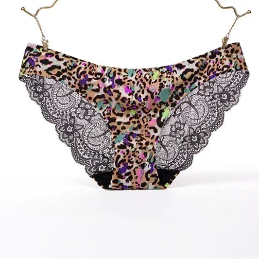 Women's Lace Panties Seamless Cotton Breathable Briefs