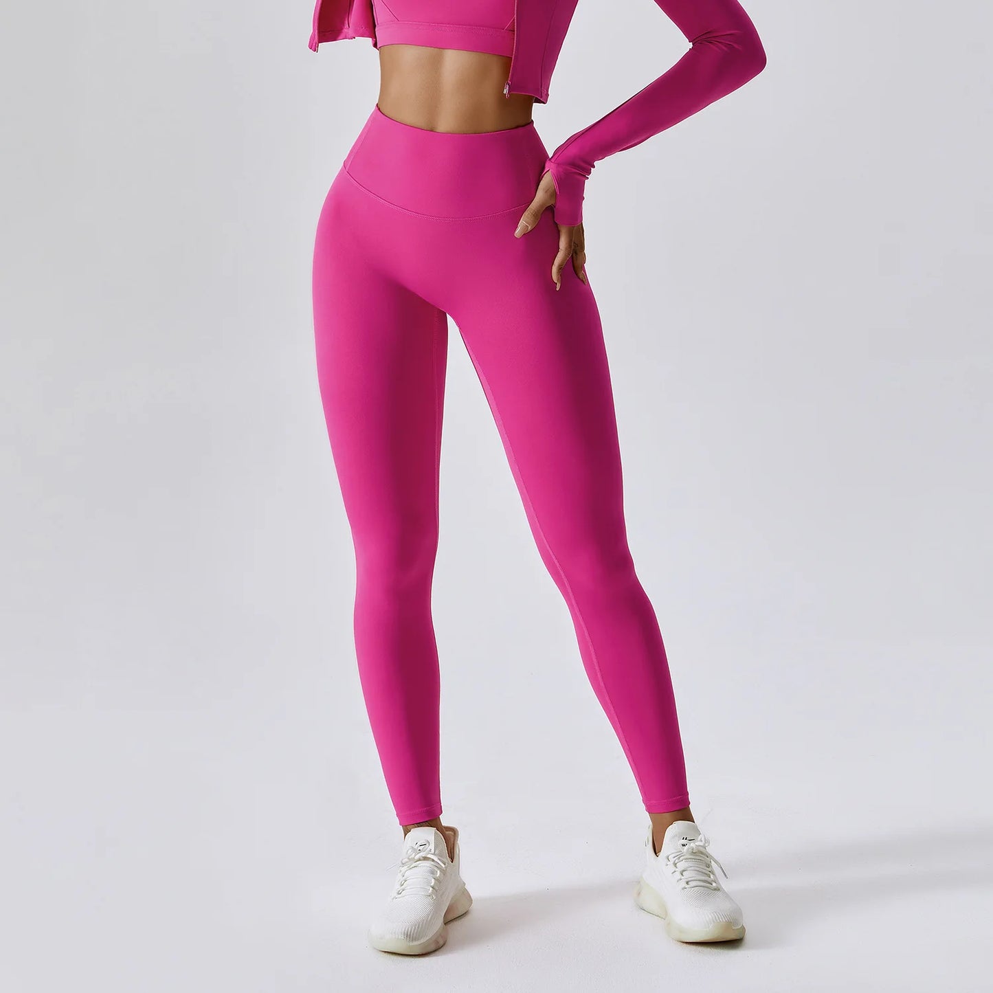 Women's High Waist Butt Lifting Gym Leggings – Seamless Push-Up Yoga Pants