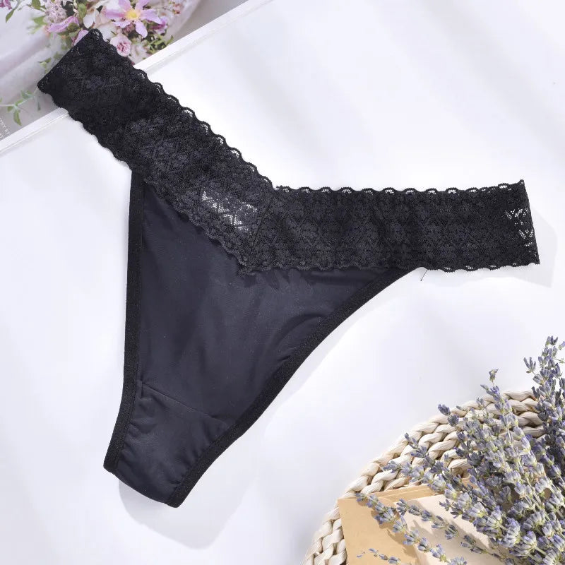 Strawberry Heart Low-Waist G-String – Cute Breathable Lace Thong
