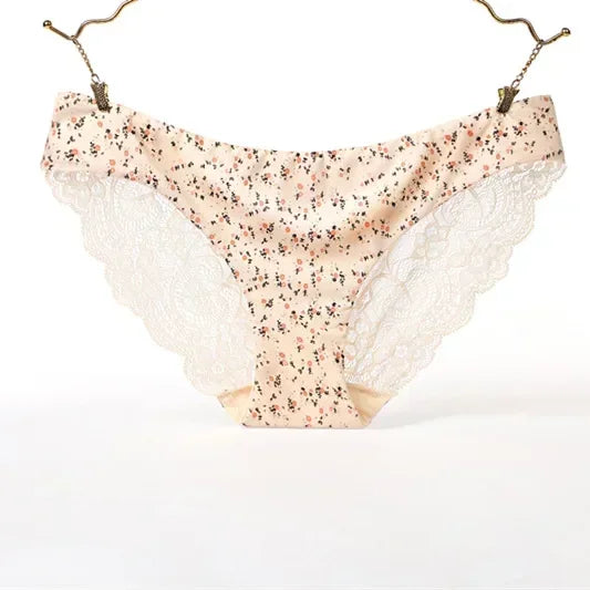 Women's Lace Panties Seamless Cotton Breathable Briefs
