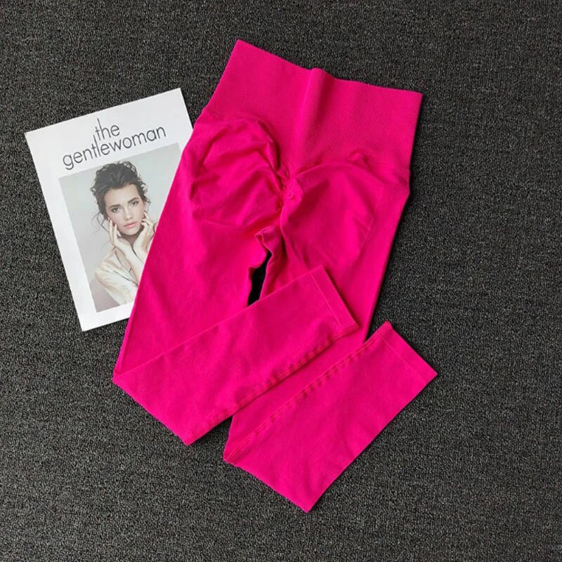 High Waist Scrunch Butt Leggings for Women – Seamless Yoga & Workout Pants