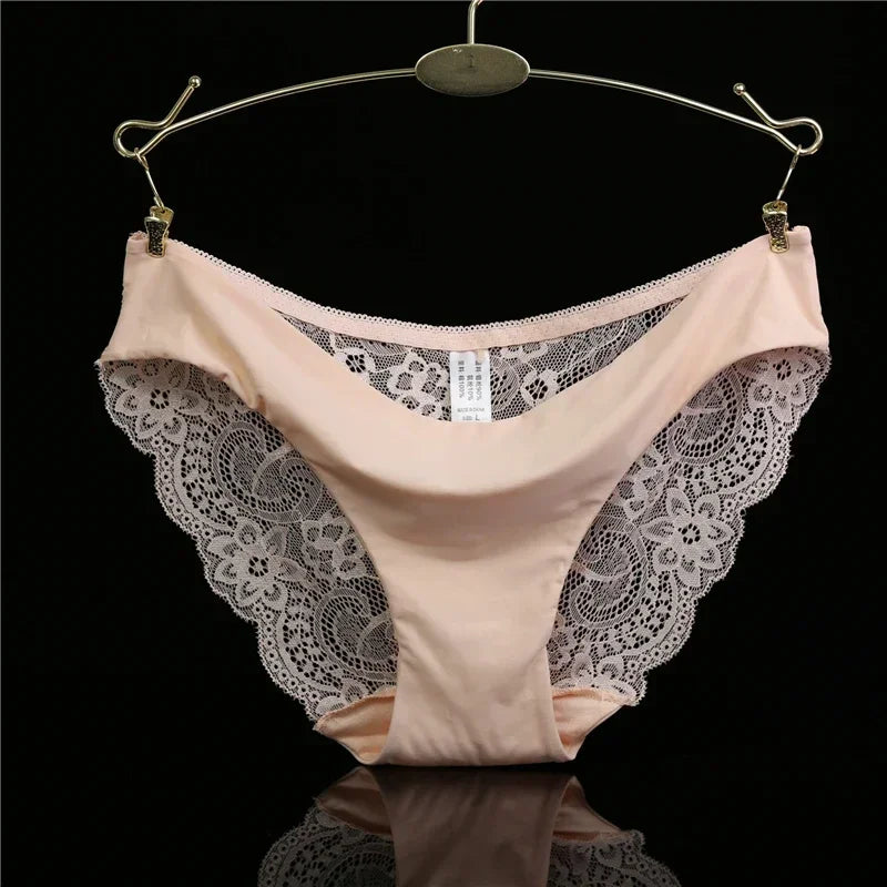 Women's Lace Panties Seamless Cotton Breathable Briefs