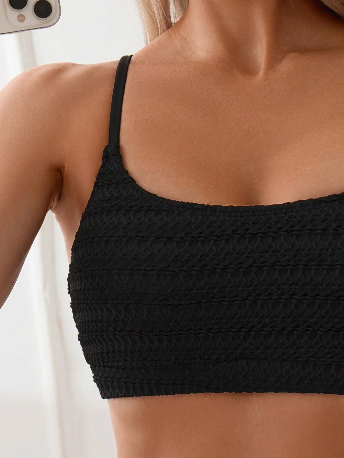 Two-Piece Women’s Bikini Set – Push-Up Padded Bra & High Waisted Swimwear