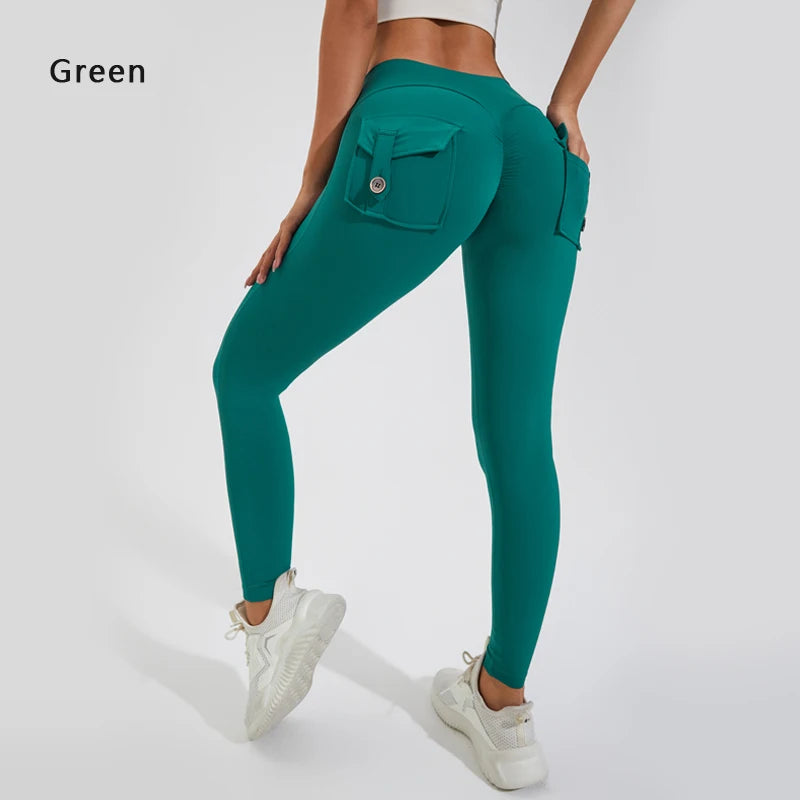 Butt Lifting Leggings with Pockets – High Waist, Tummy Control, Scrunch Fit for Women’s Gym, Yoga, and Fitness