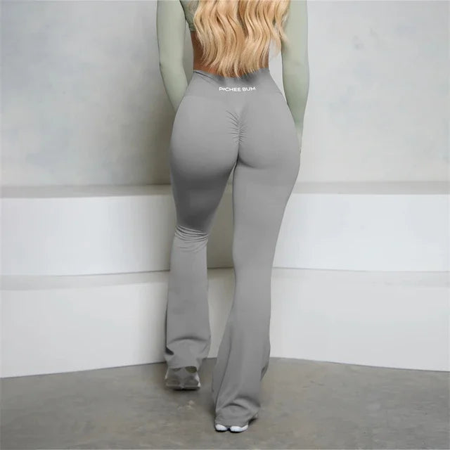 TikTok Viral Flare Scrunch Butt Leggings with High Waist Bell Bottoms