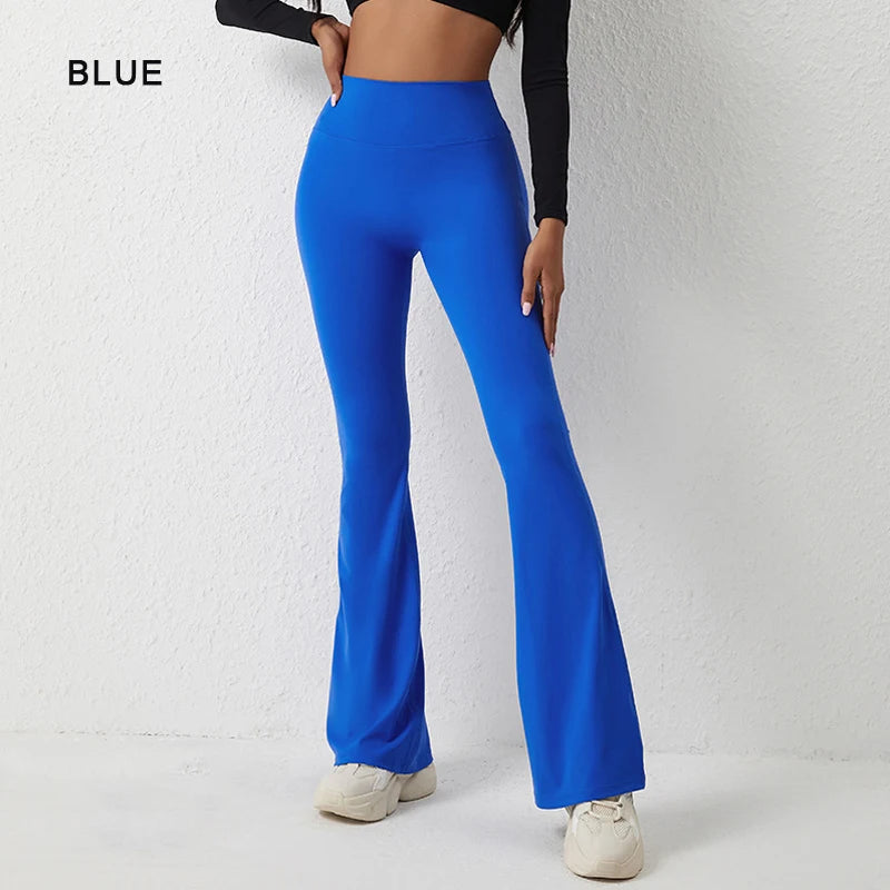 High Waist Butt Lifting Yoga Flared Pants – Tummy Control & Booty Enhancing Fit