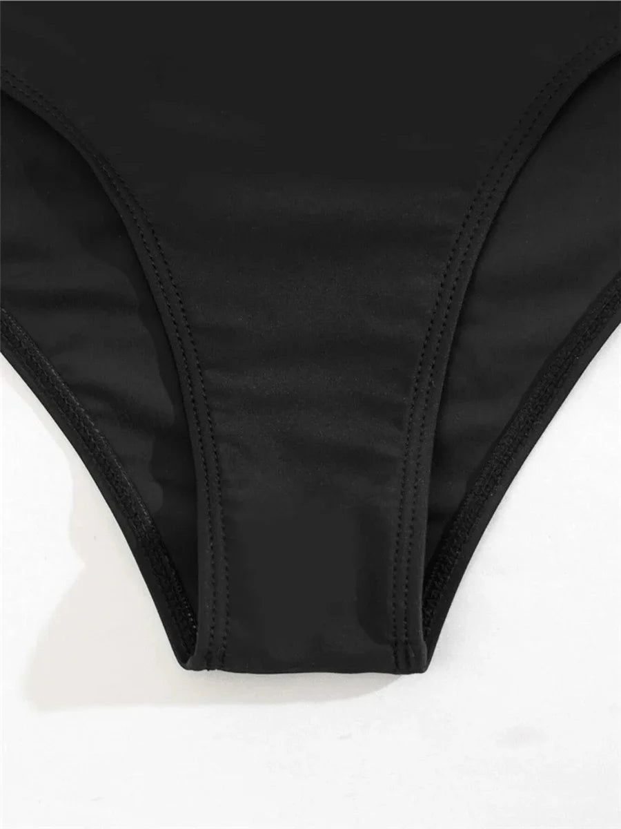 Halter String High Waist Two Piece Bikini Swimsuit for Women