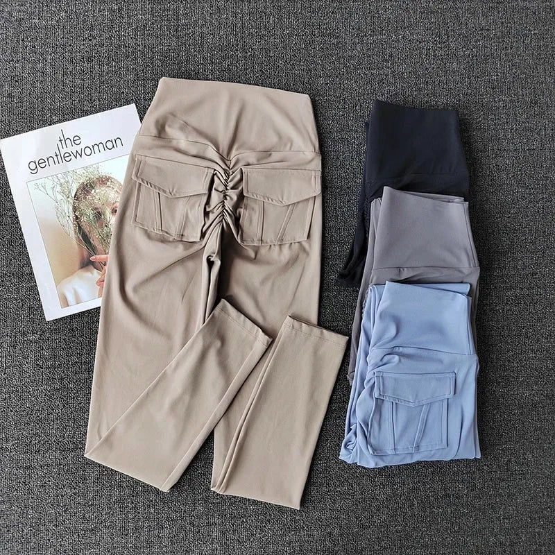 TikTok Viral Leggings with Back Pockets – High Waist, Booty Lifting and Stretchy