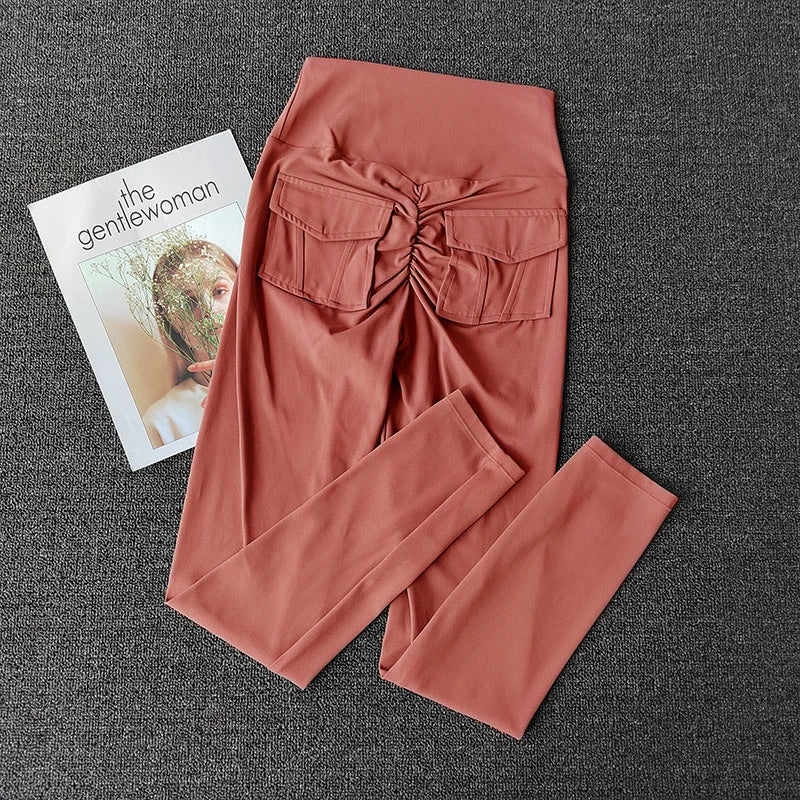 TikTok Viral Leggings with Back Pockets – High Waist, Booty Lifting and Stretchy