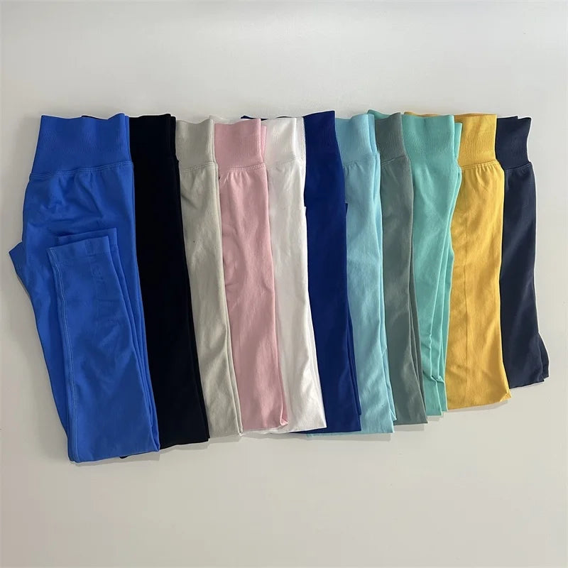 Scrunch Butt Leggings Women – Low Ribbed Waist Seamless Workout & Yoga Pants