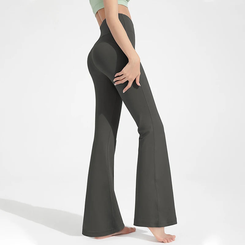 TikTok Viral Leggings - High Waisted Butt-Lifting Bell Bottom Fitness Pants for Women