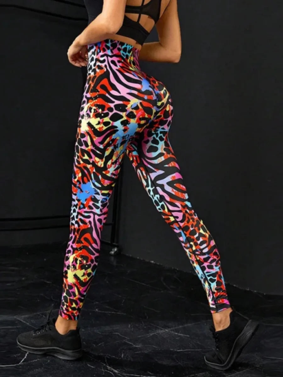 3D Print High Waist Anti Cellulite Leggings