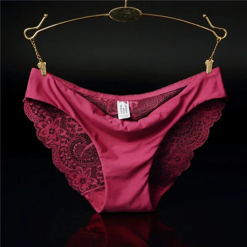 Women's Lace Panties Seamless Cotton Breathable Briefs