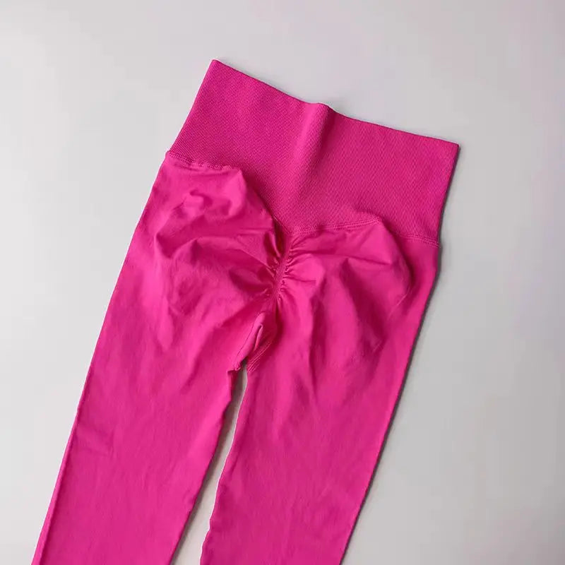 High Waist Butt Lifting Yoga Leggings for Women – Seamless, Tummy Control, Push Up, Squat-Proof Gym Pants