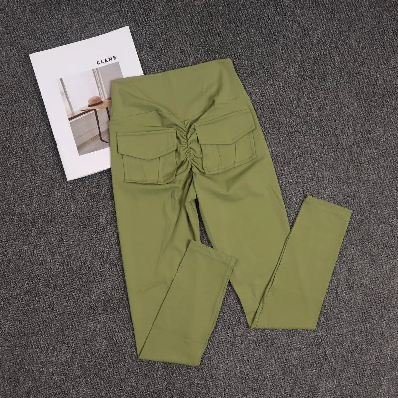 TikTok Viral Leggings with Back Pockets – High Waist, Booty Lifting and Stretchy