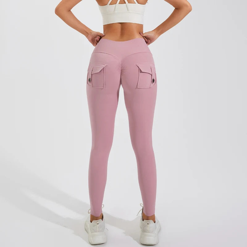 TikTok Viral Leggings for Women – High Waisted, Scrunch Butt, Gym-Ready with Pockets
