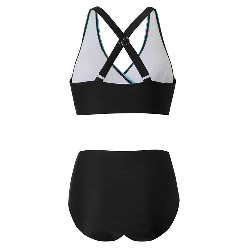 Push Up Halter Bikini Set – Women’s High Waist Padded Swimwear 2-Piece