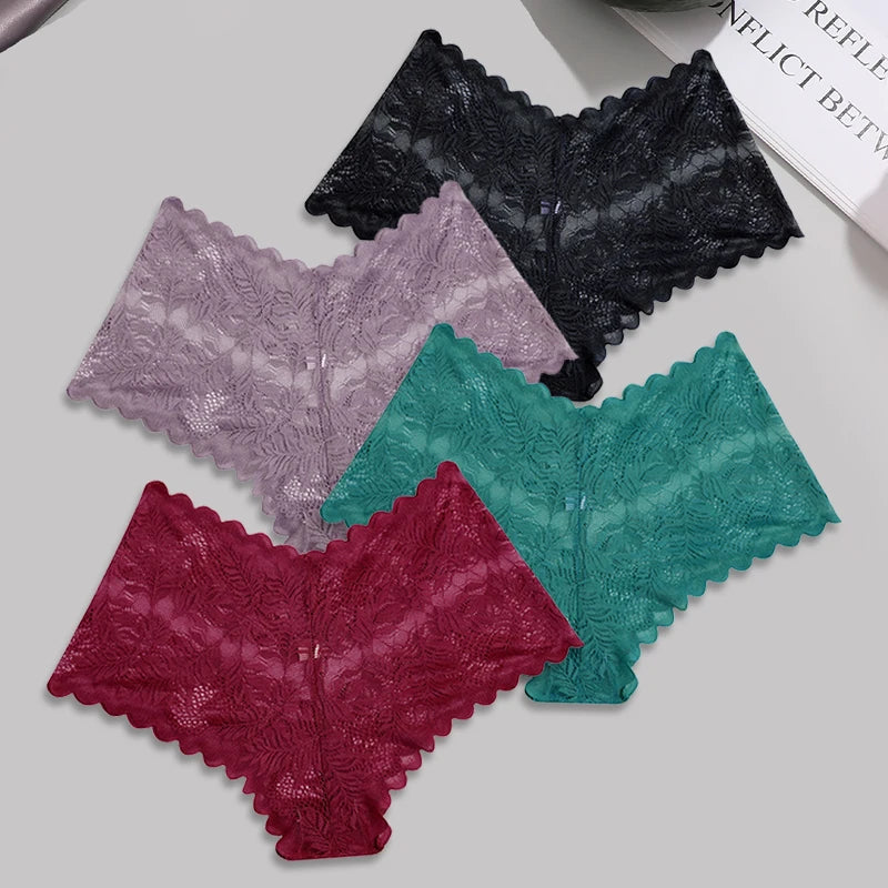 Sexy Lace Floral Boyshorts for Women - Comfortable & Breathable