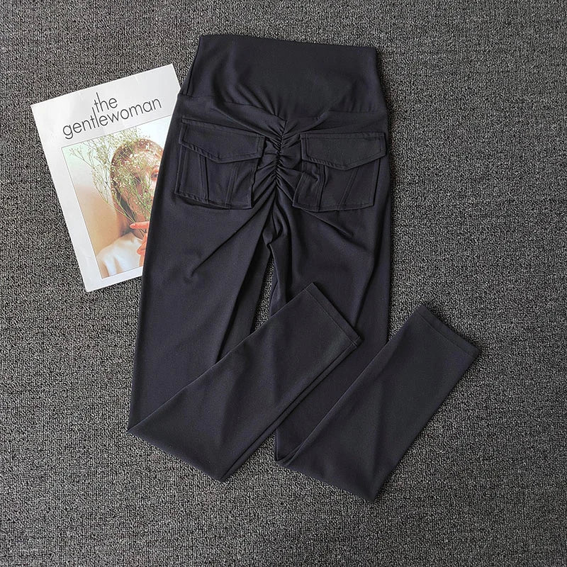 TikTok Viral Leggings with Back Pockets – High Waist, Booty Lifting and Stretchy