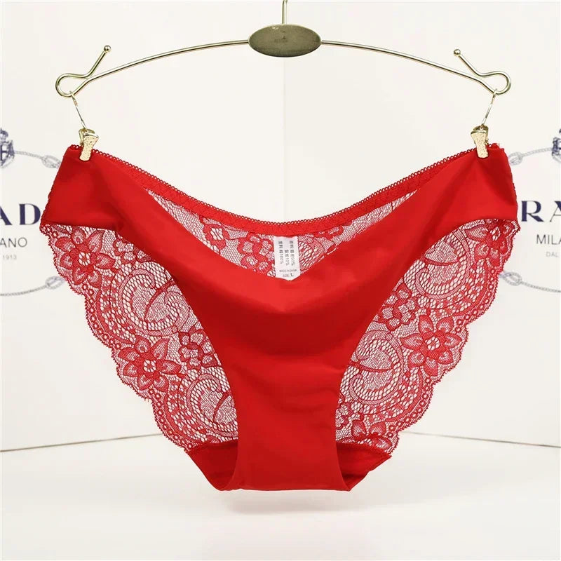 Women's Lace Panties Seamless Cotton Breathable Briefs