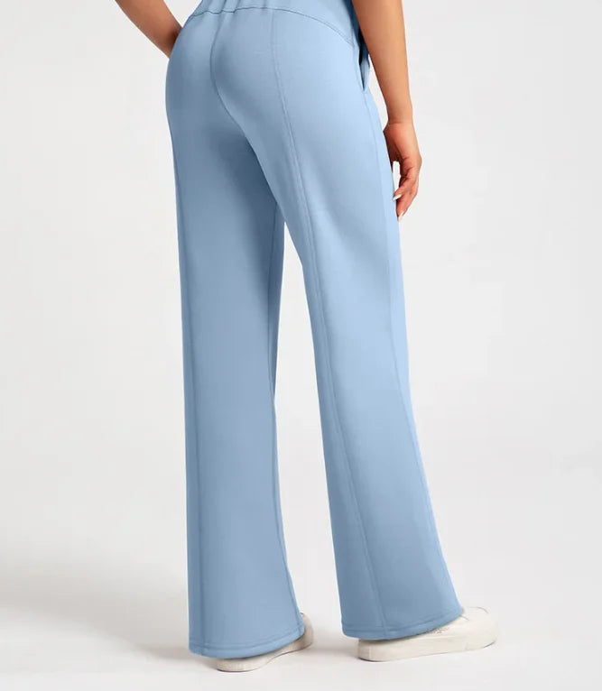 TikTok Viral High Waisted Loose Yoga Leggings – Sand Washed Modal Pants for Women
