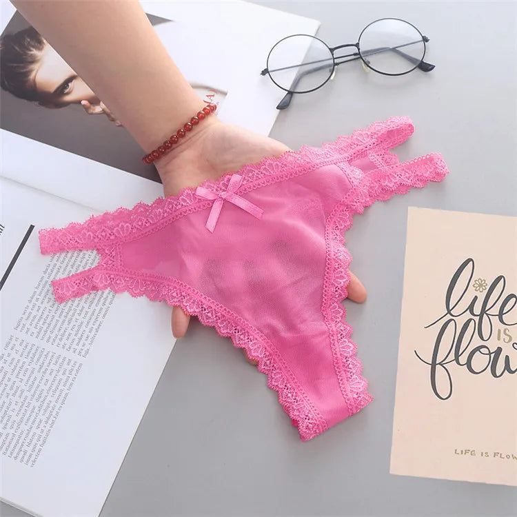 Summer Thin Panties Sexy Hollow Out Sheer See Through Panties