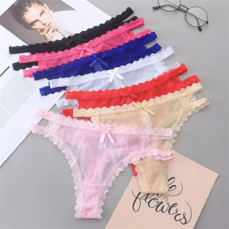 Summer Thin Panties Sexy Hollow Out Sheer See Through Panties