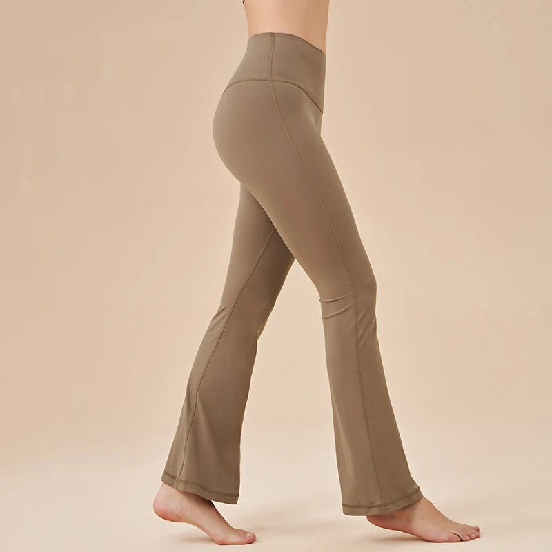TikTok Viral Leggings – Bell-Bottom High Waisted Yoga Pants for Women with Sculpt Fit